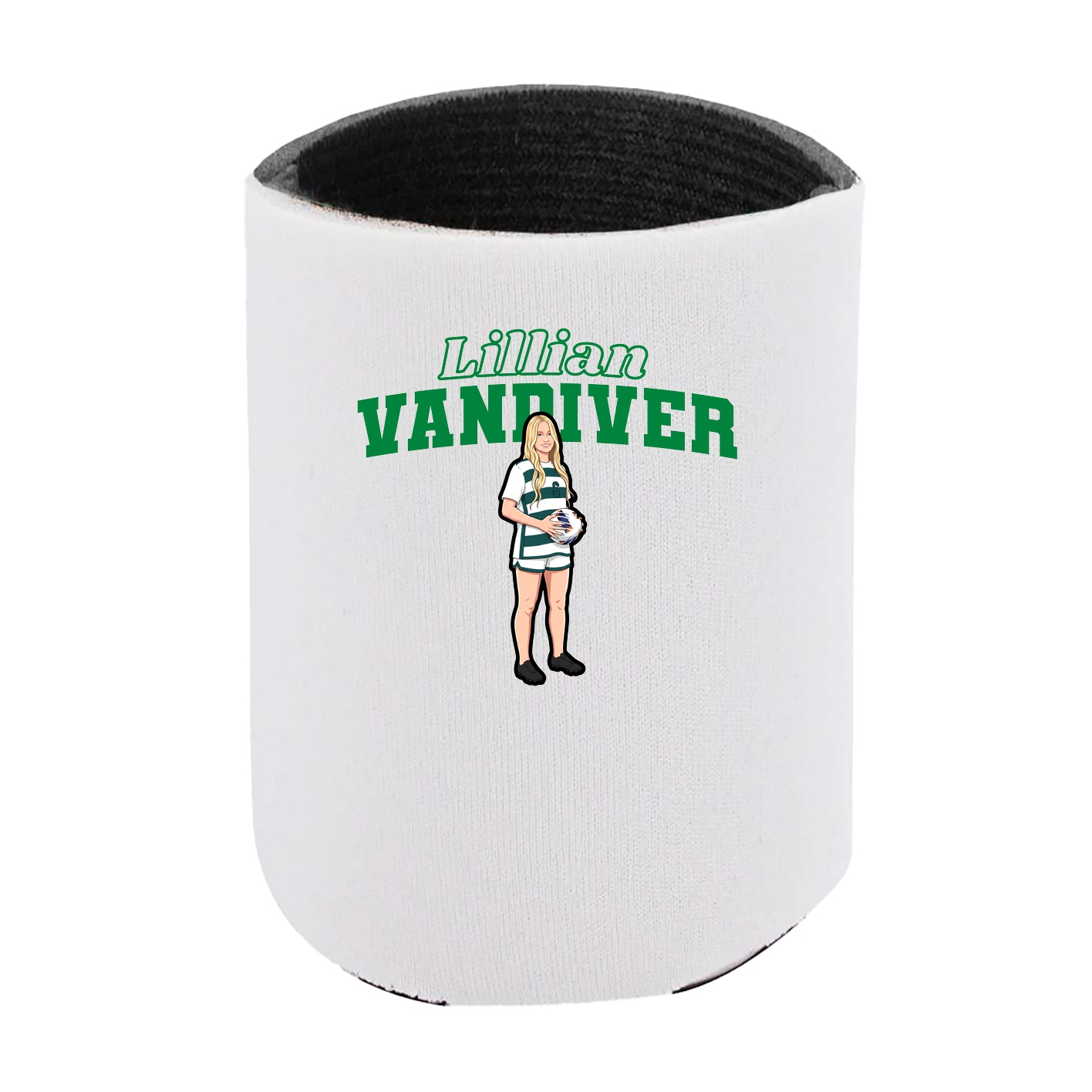 Can Holder — Name Arch in White