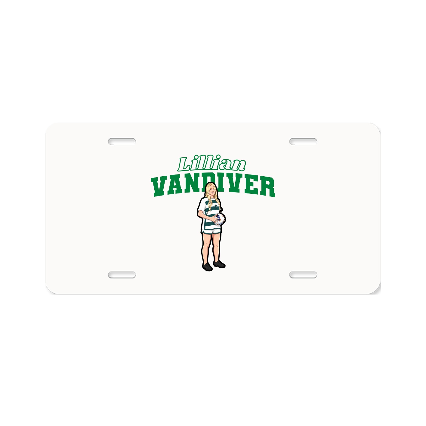 License Plate — Name Arch in Classic