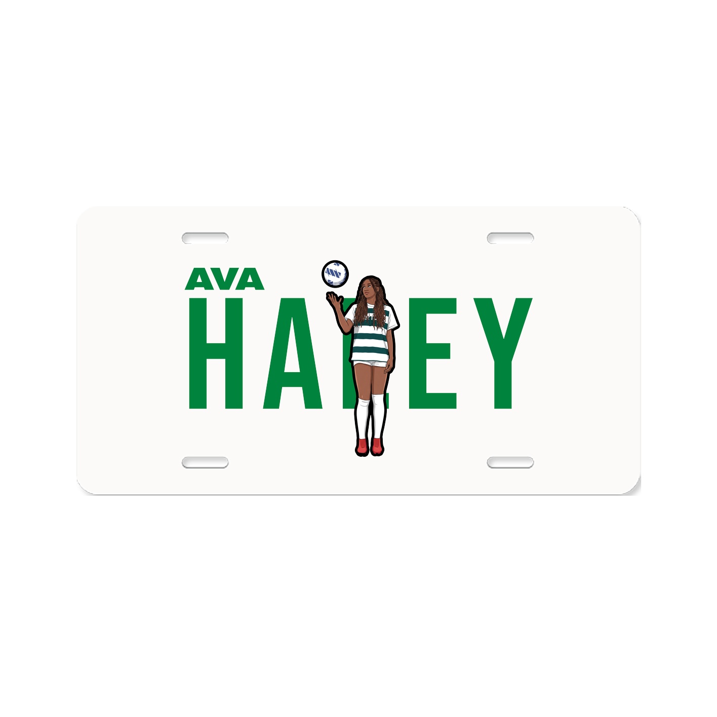 License Plate — Player Name in Classic