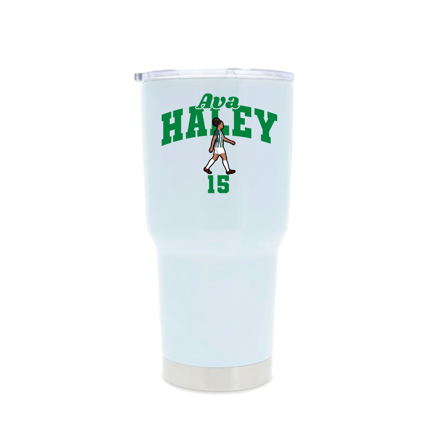 30oz Stainless Steel Tumbler — Signature Arch in White