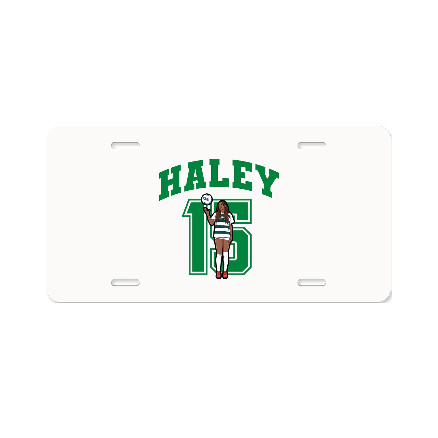 License Plate — Number in Classic