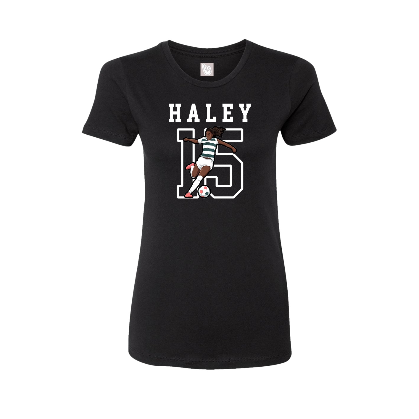 Fitted Women's Tee — Shirsey in Black