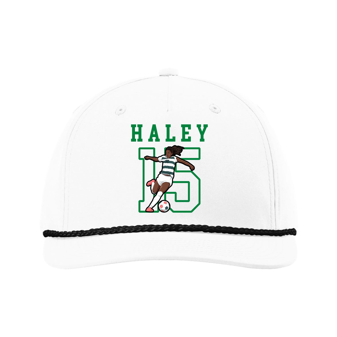 Five-Panel Classic Rope Cap — Shirsey in White