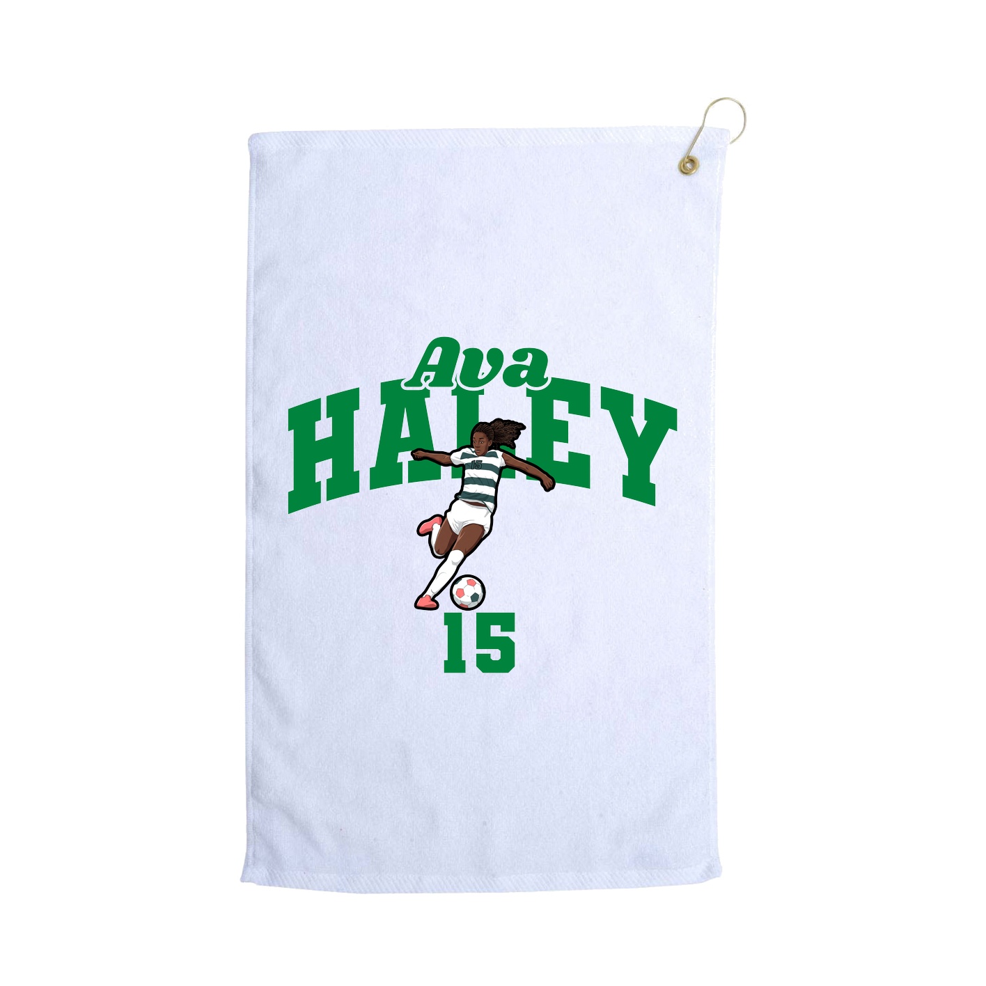 Golf Towel — Signature Arch in White