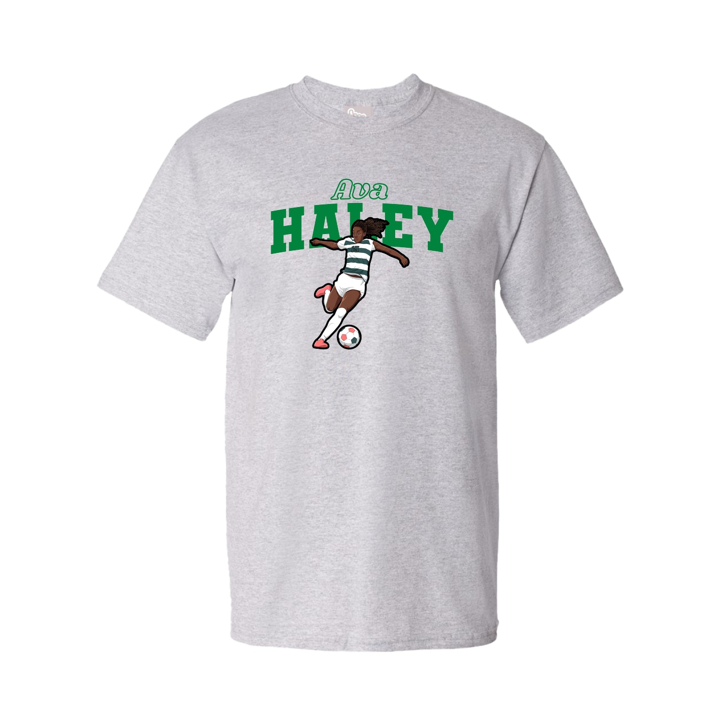 Youth Tee — Name Arch in Grey