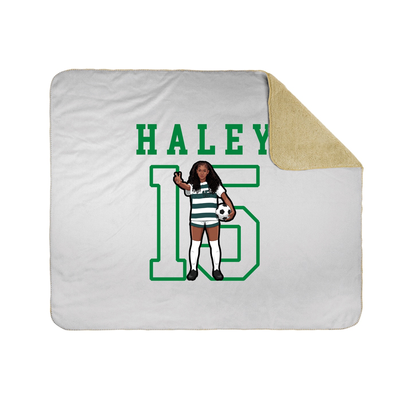 Throw Blanket — Shirsey in White