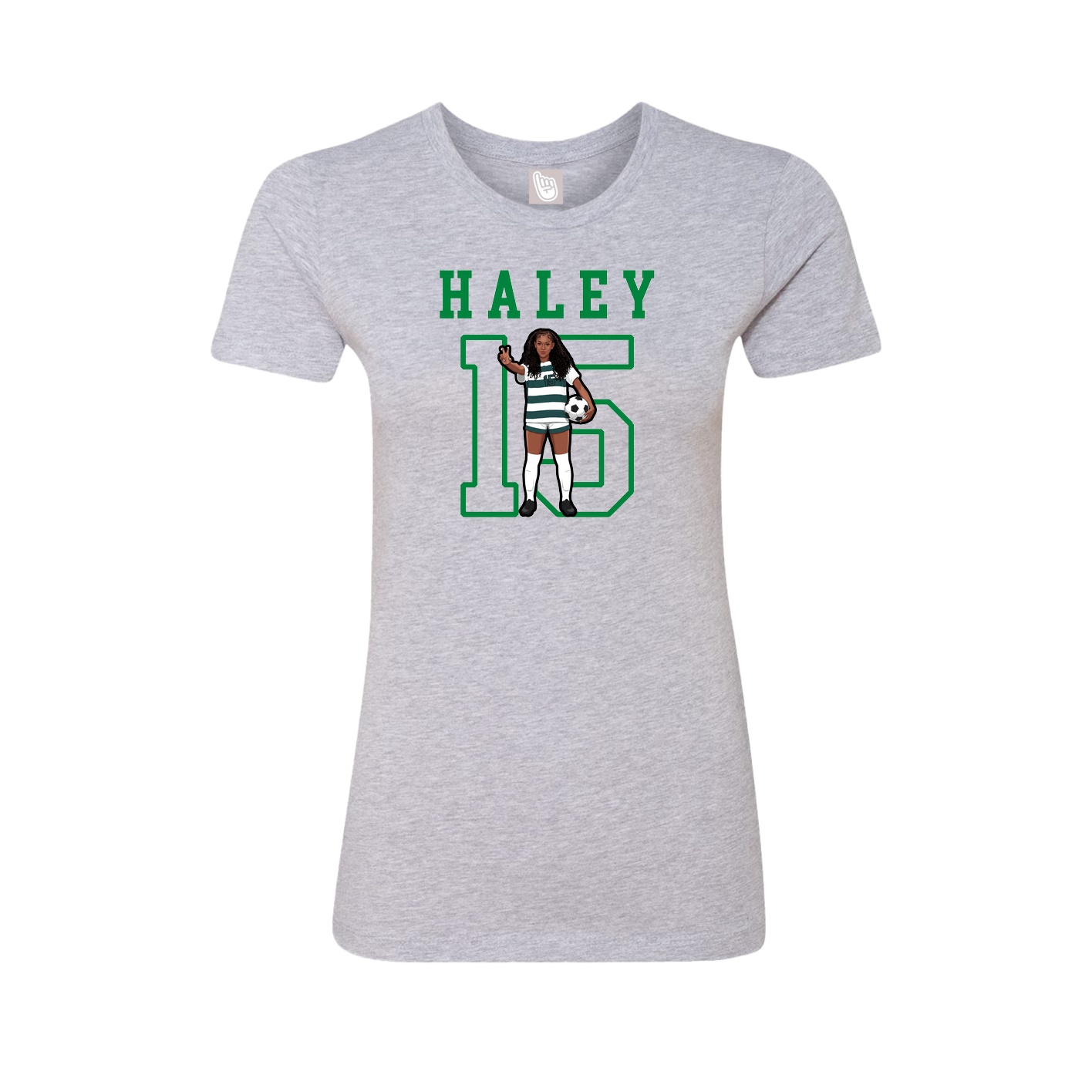 Fitted Women's Tee — Shirsey in Grey