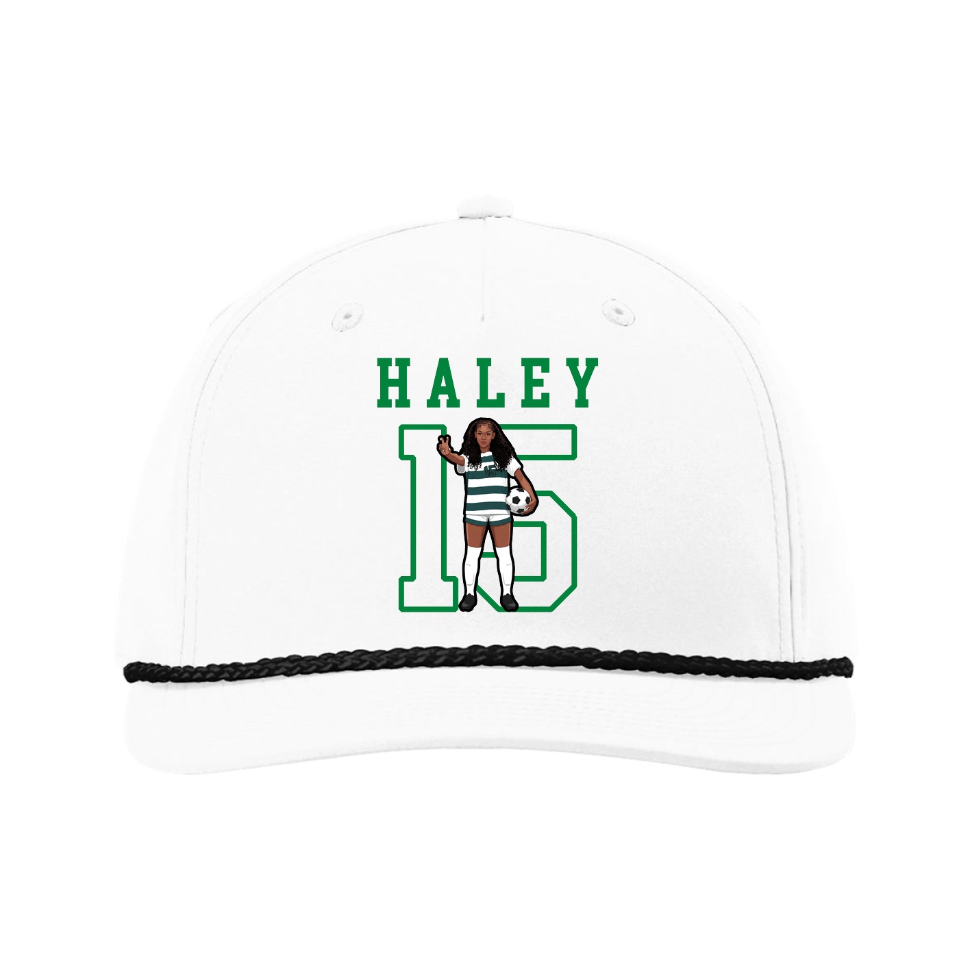 Five-Panel Classic Rope Cap — Shirsey in White