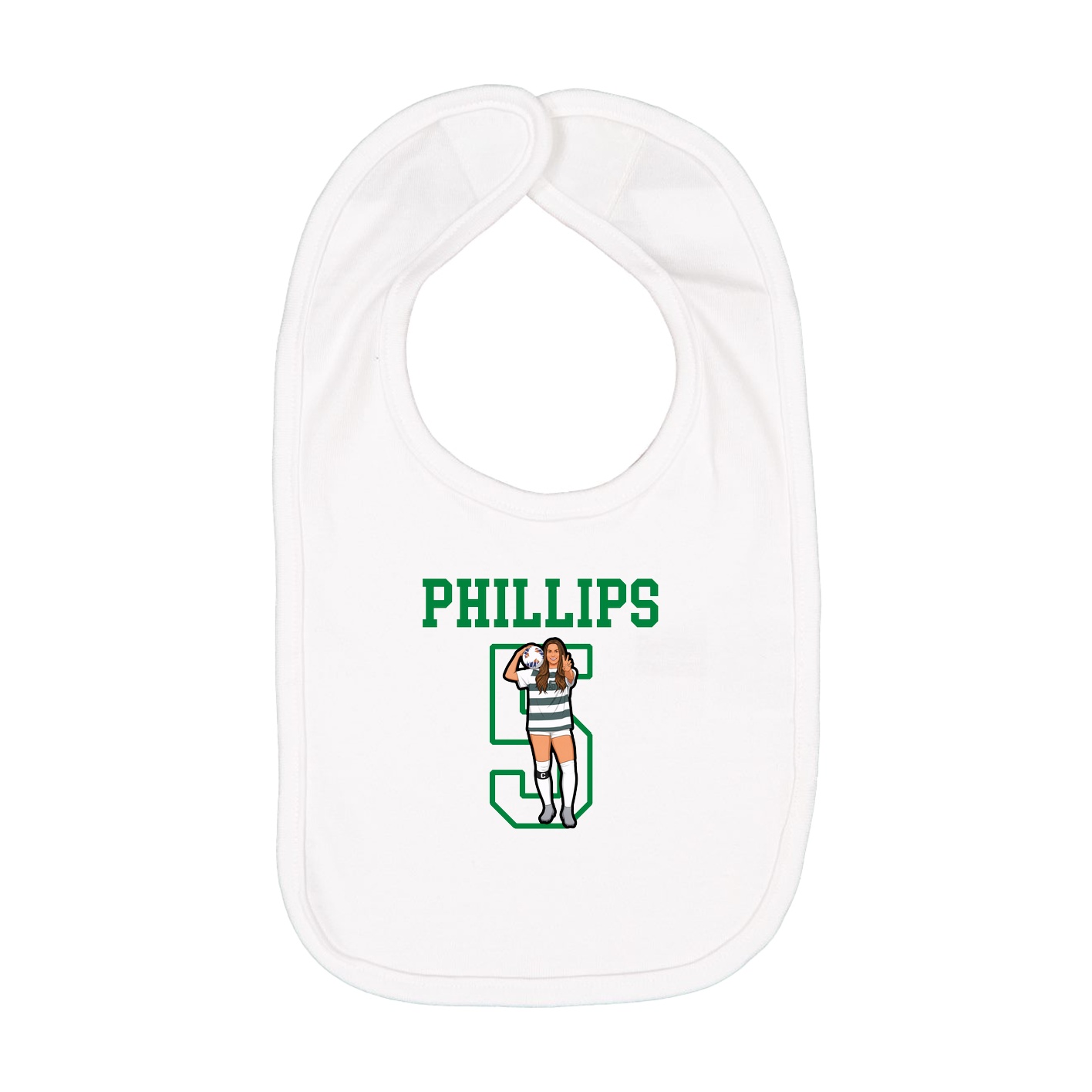 Infant Bib — Shirsey in White