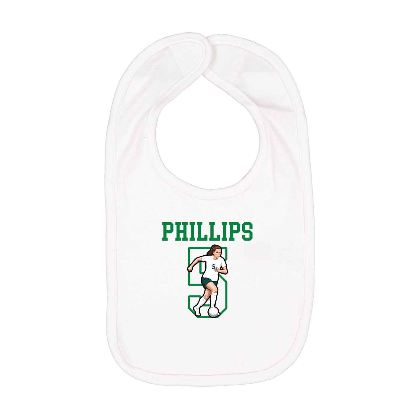 Infant Bib — Shirsey in White