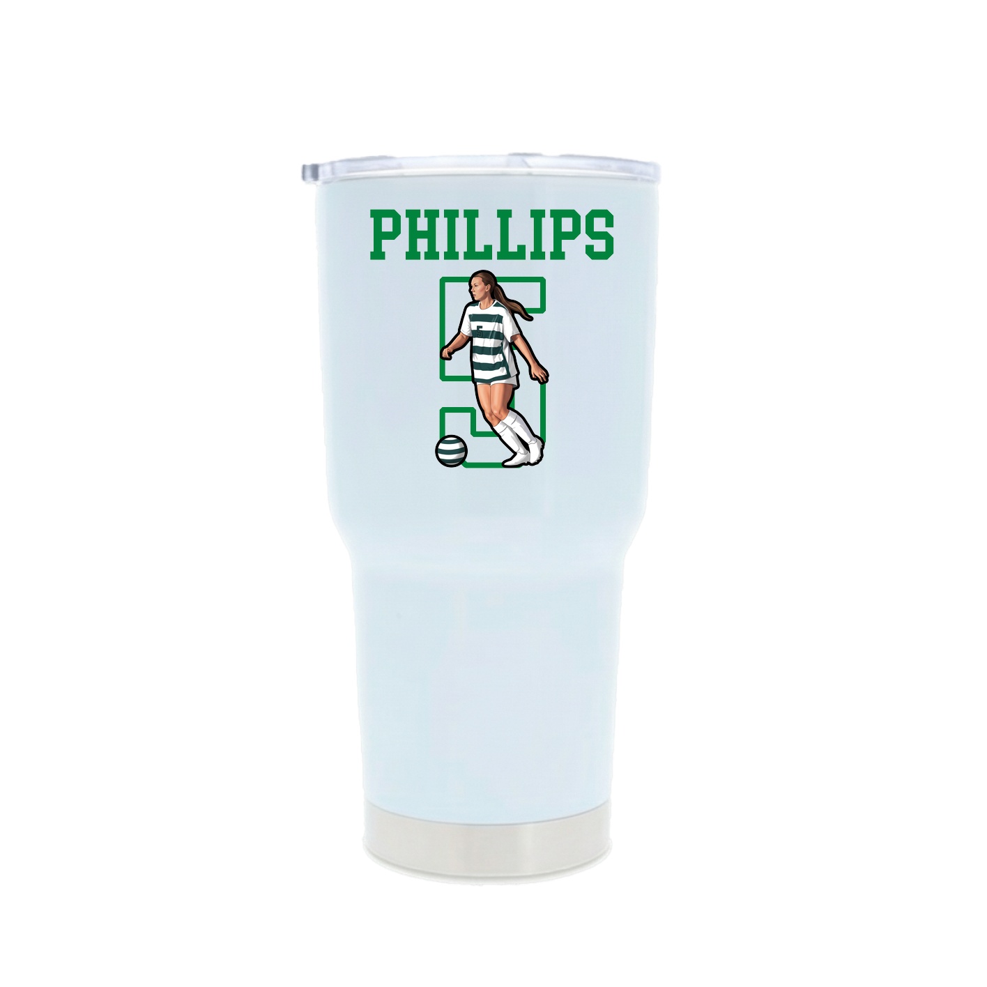 30oz Stainless Steel Tumbler — Shirsey in White