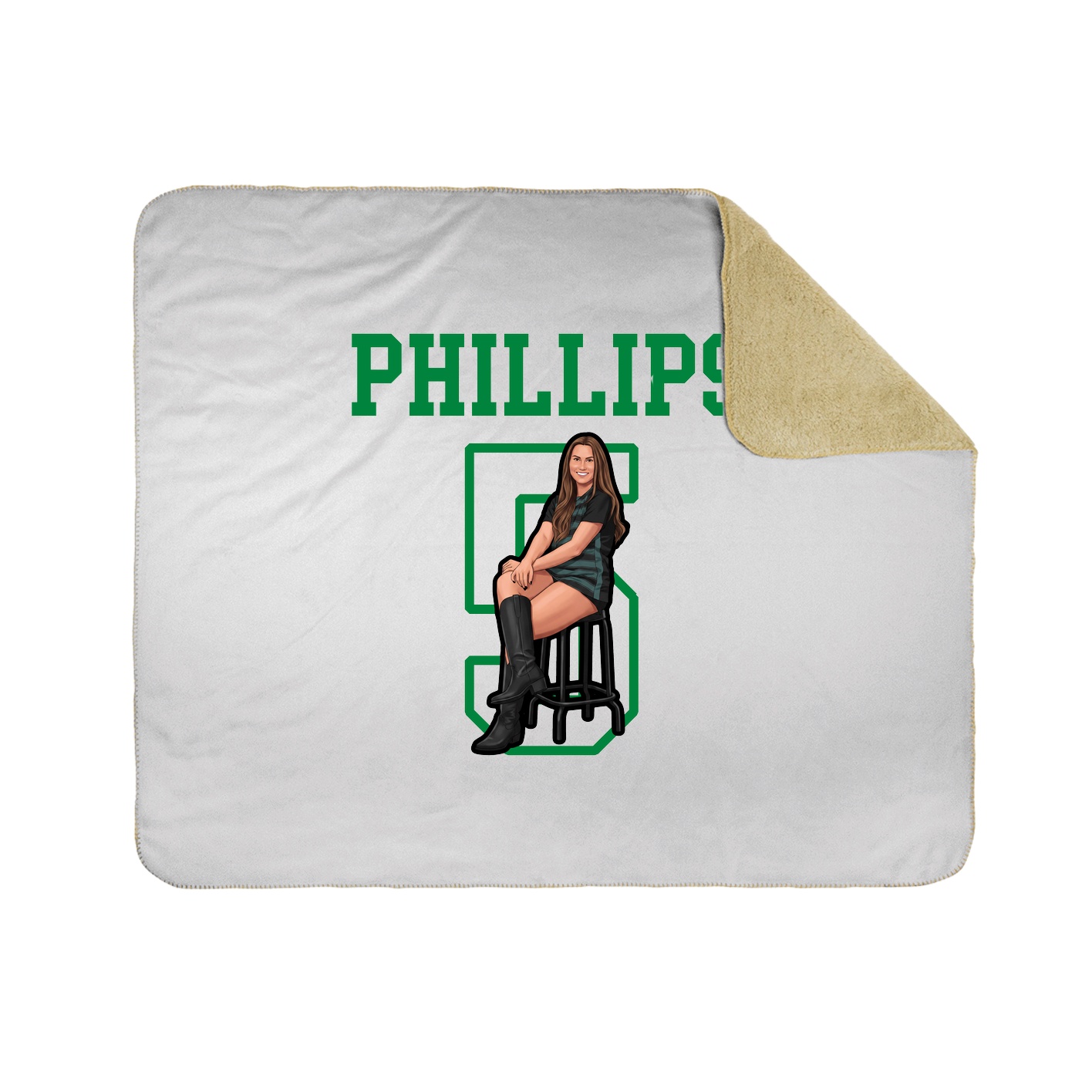 Throw Blanket — Shirsey in White