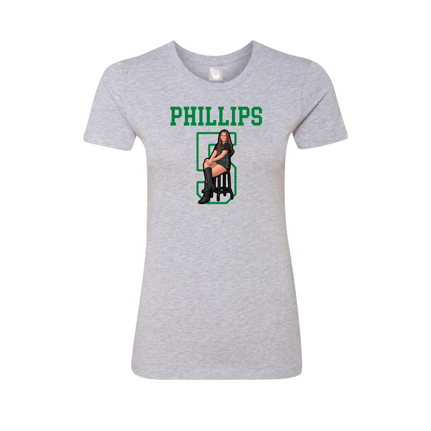 Fitted Women's Tee — Shirsey in Grey