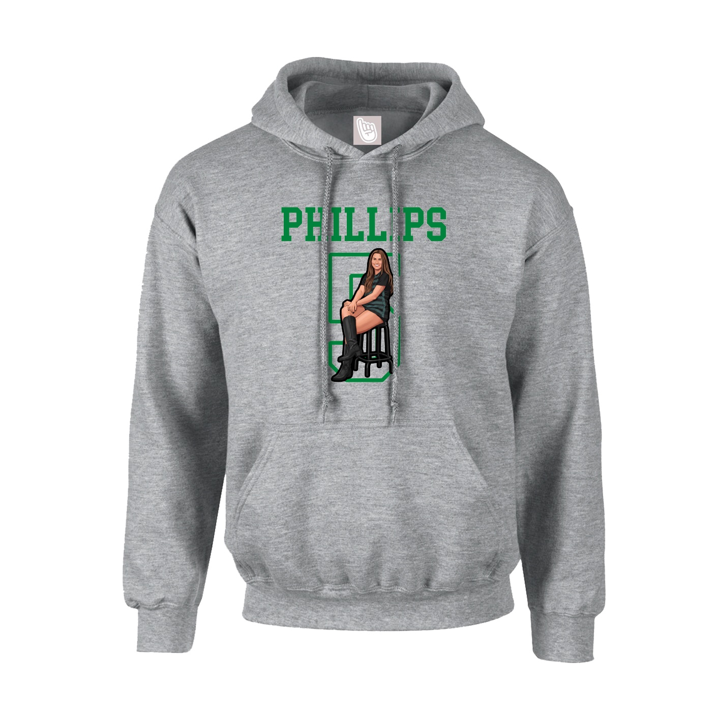 Hoodie — Shirsey in Grey