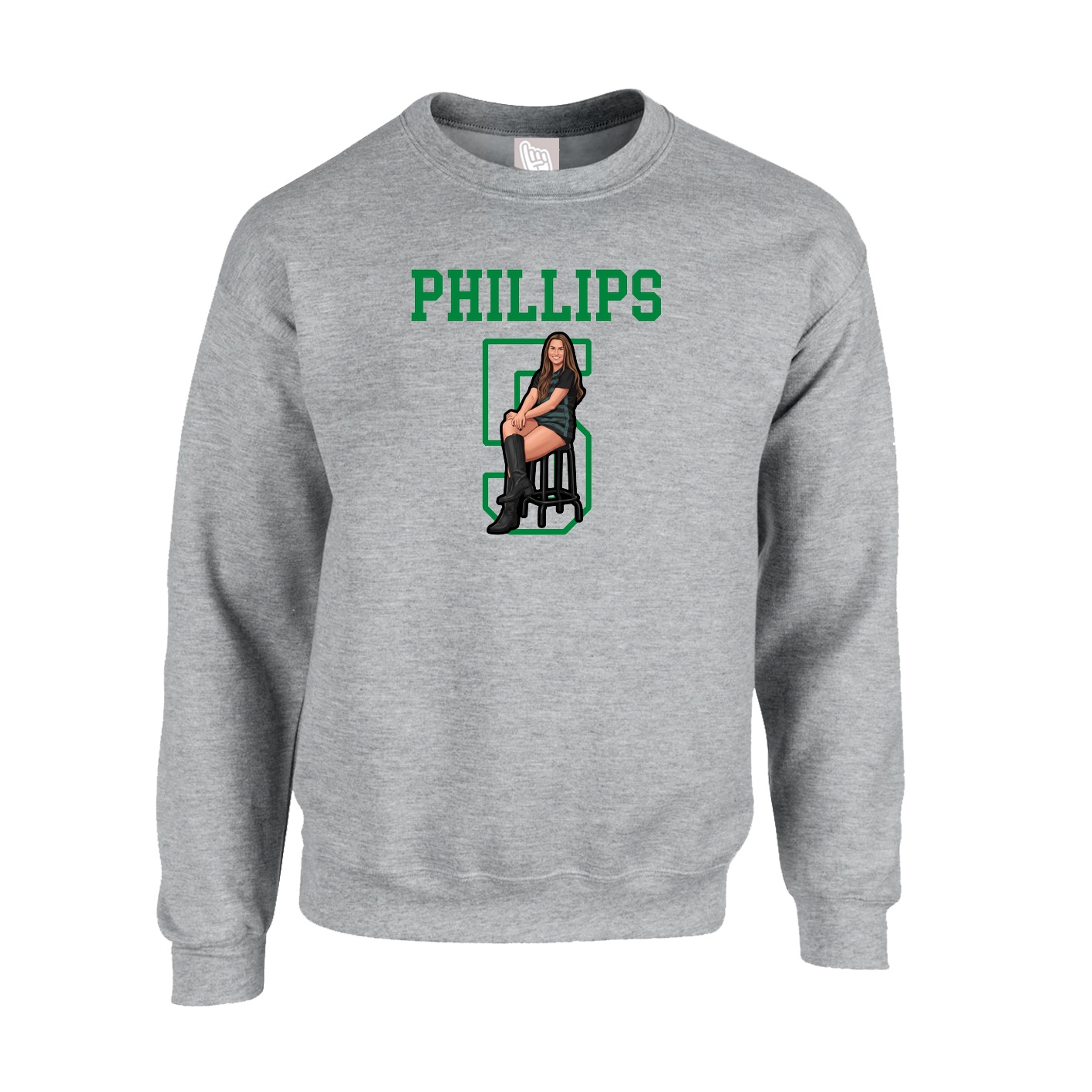 Fleece Crew — Shirsey in Grey