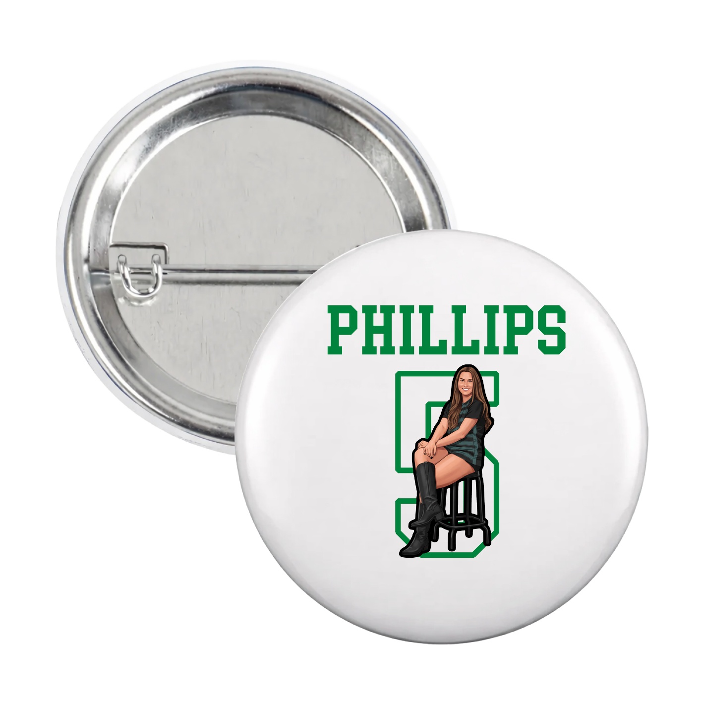 Game Day Button — Shirsey in White