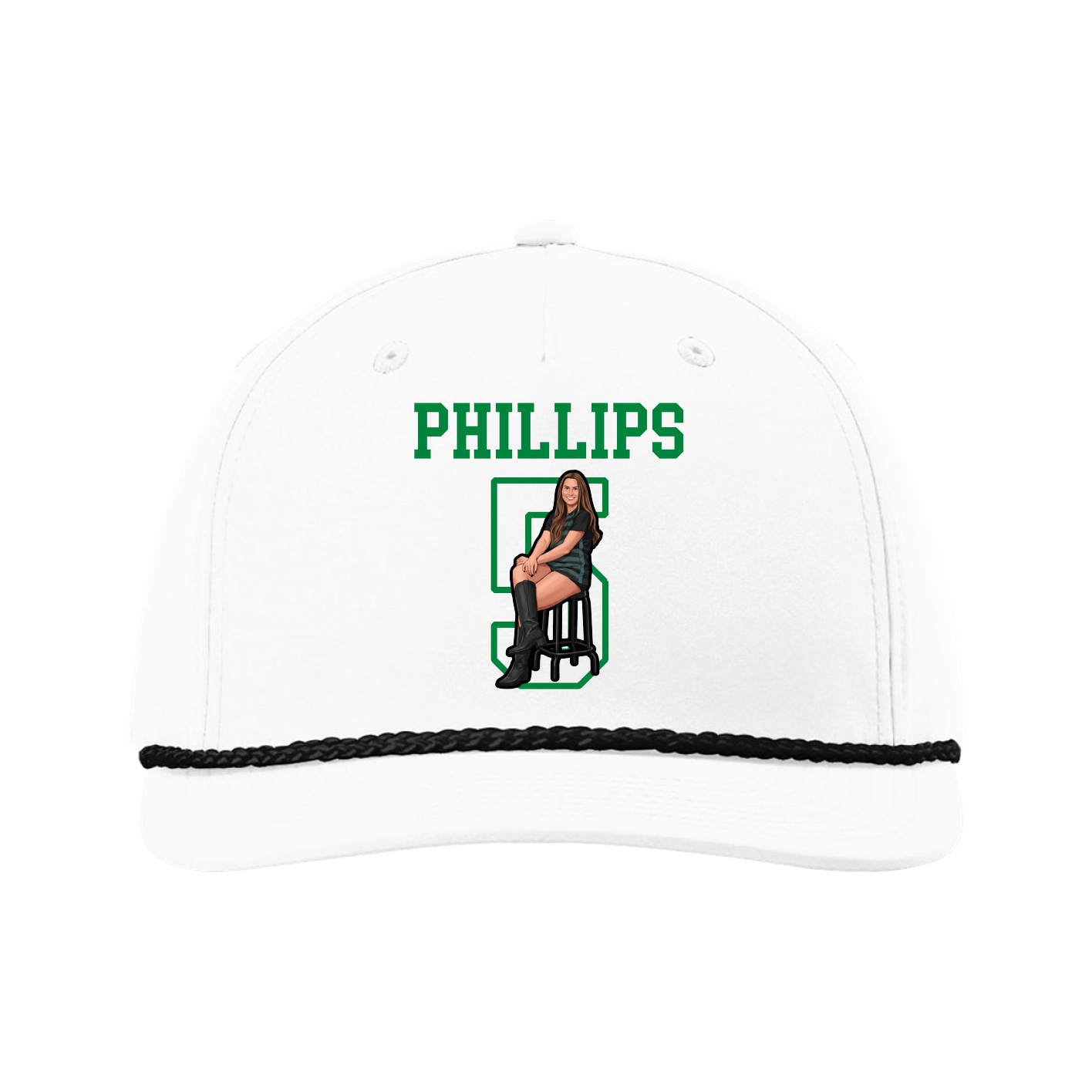 Five-Panel Classic Rope Cap — Shirsey in White