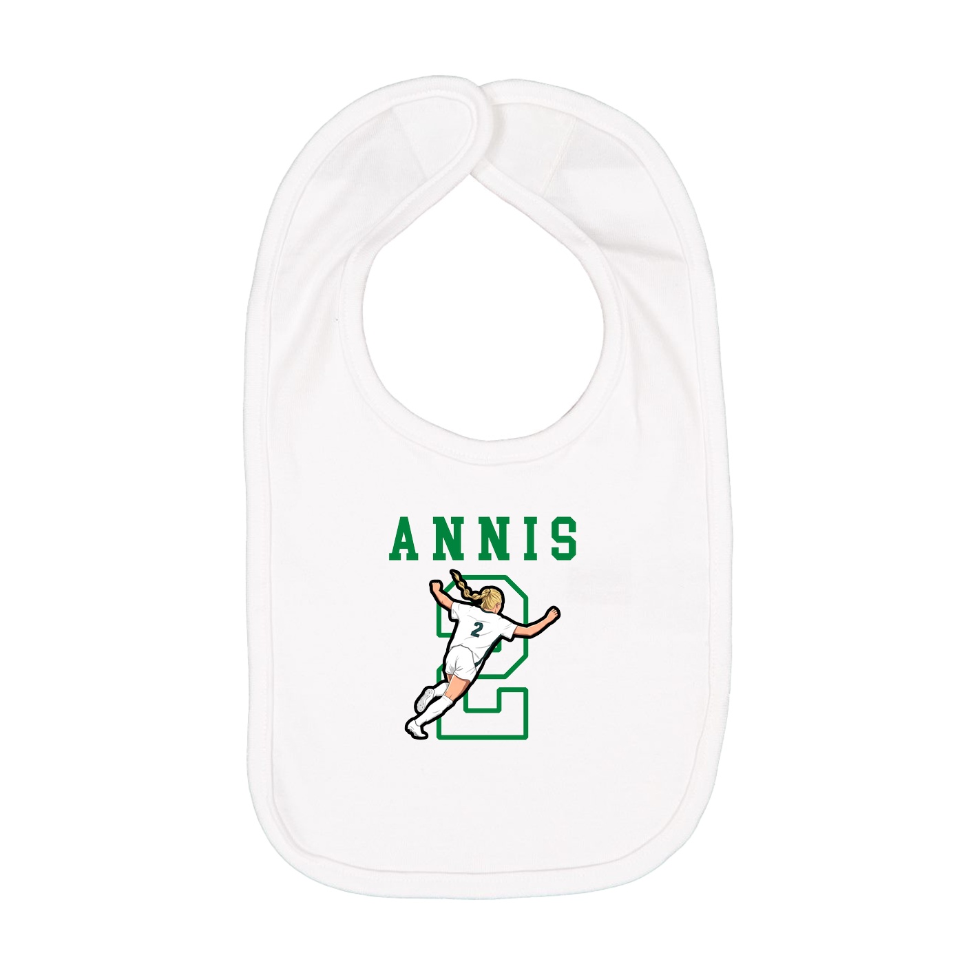 Infant Bib — Shirsey in White