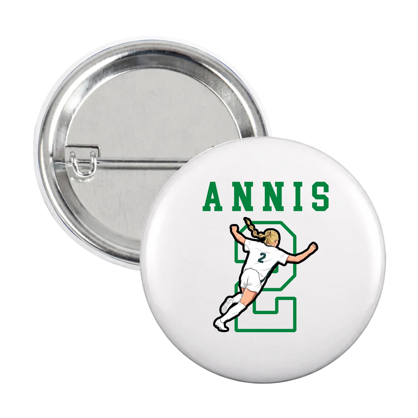 Game Day Button — Shirsey in White