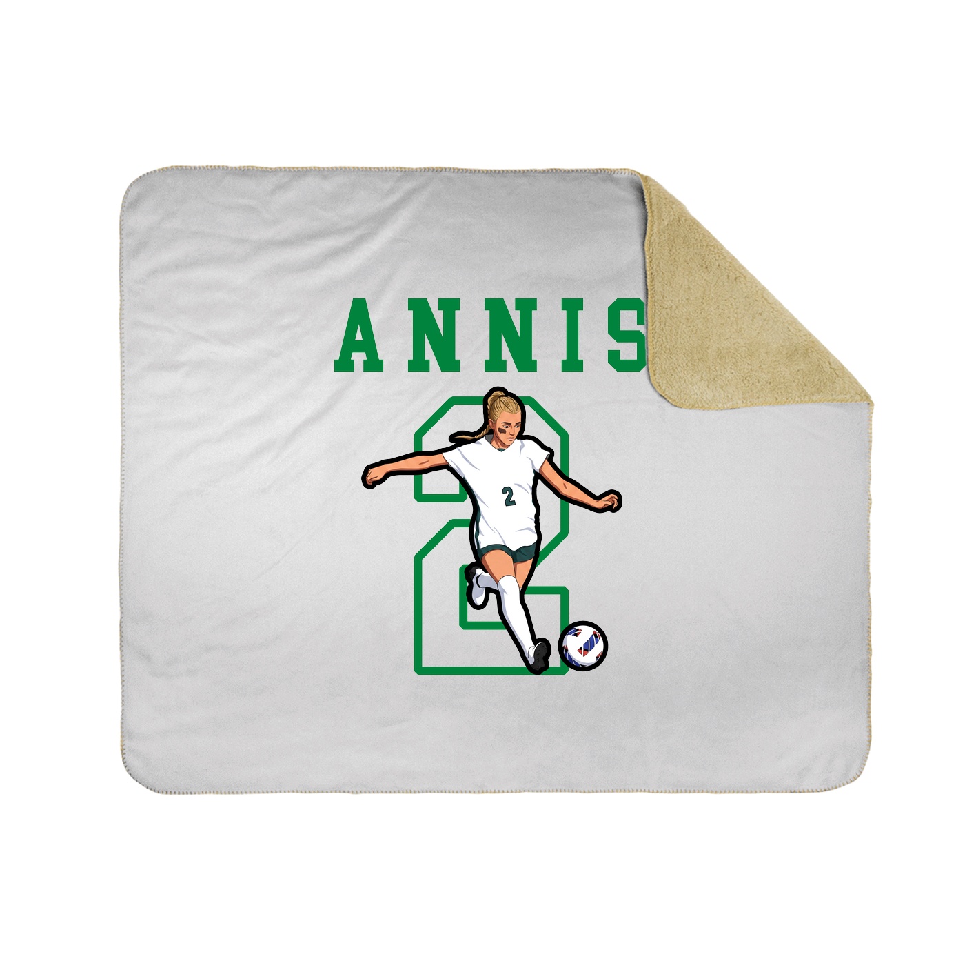 Throw Blanket — Shirsey in White