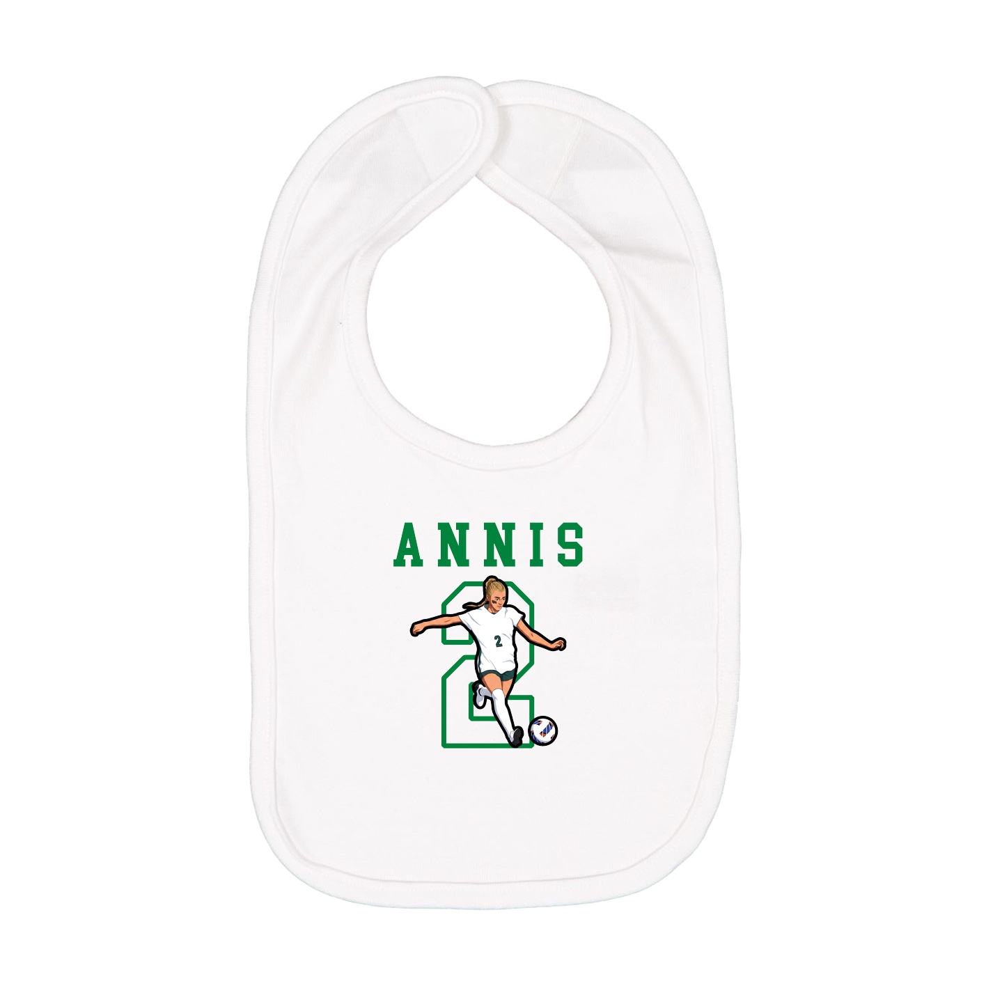 Infant Bib — Shirsey in White