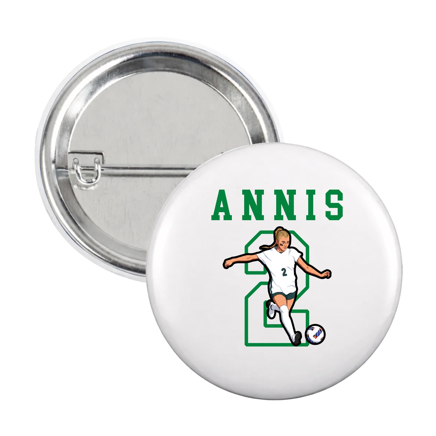 Game Day Button — Shirsey in White