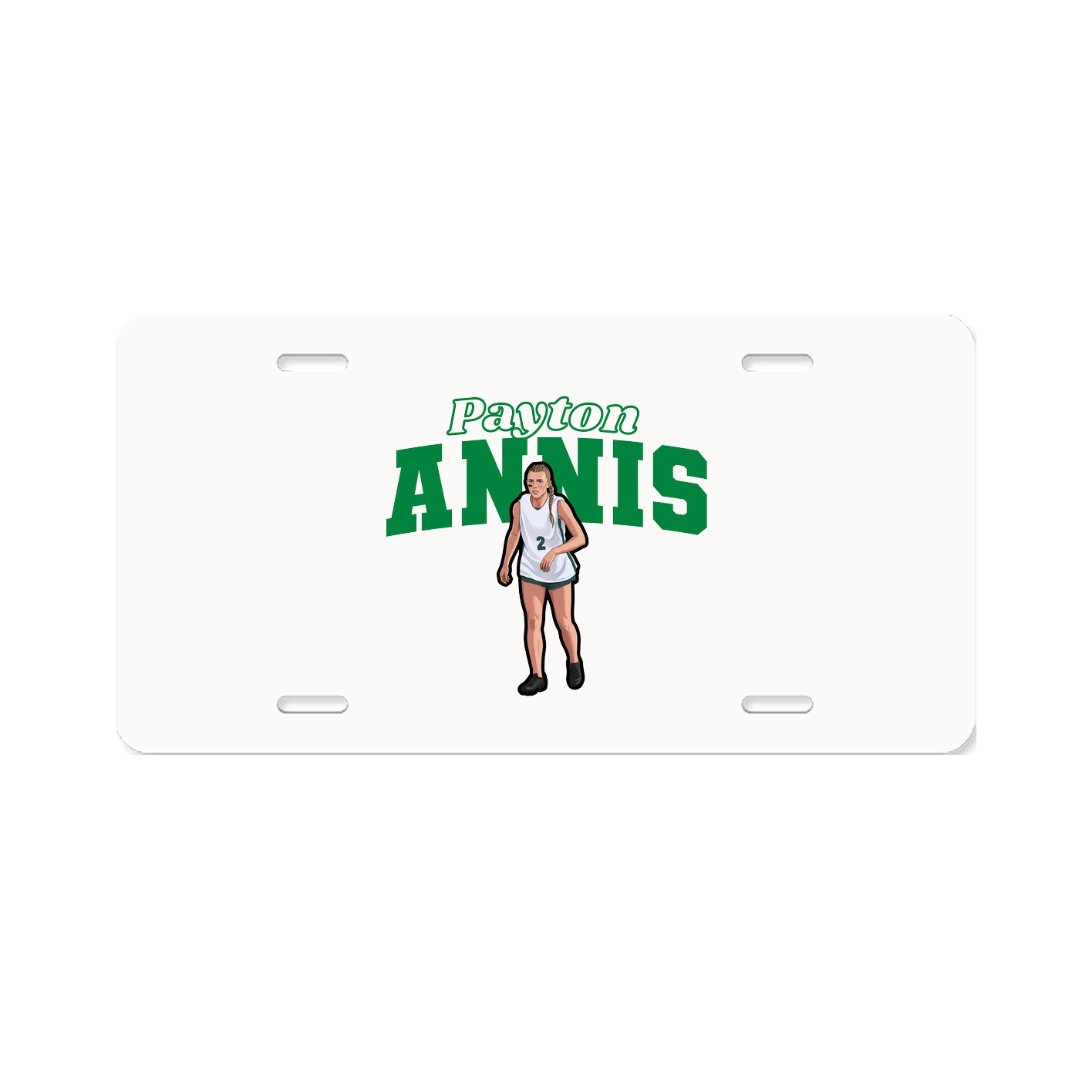 License Plate — Name Arch in Classic