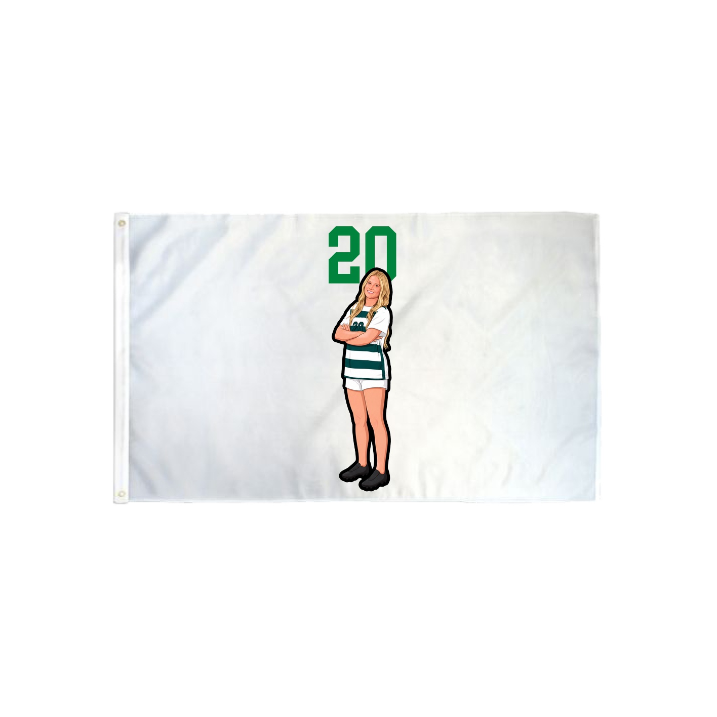 3x5 Flag — Number Top in Classic