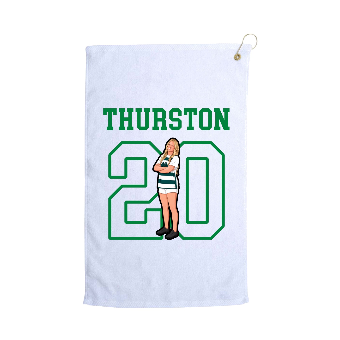 Golf Towel — Shirsey in White