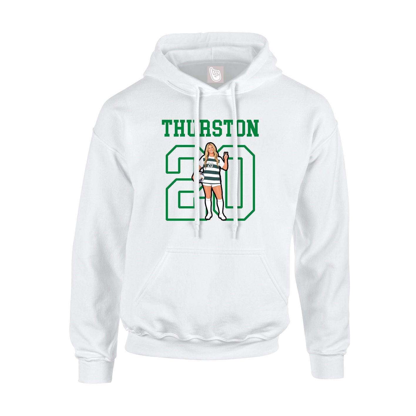 Hoodie — Shirsey in White