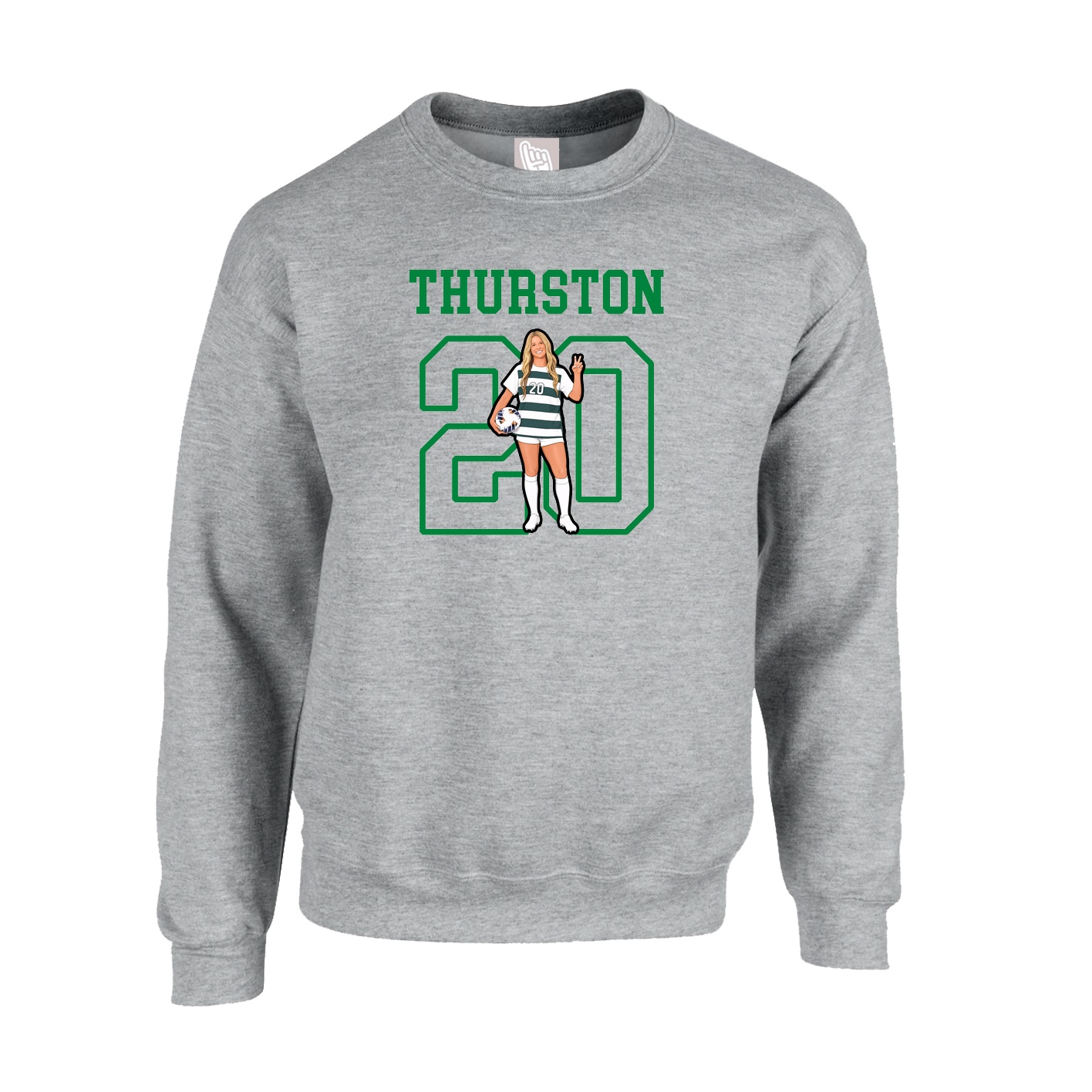 Fleece Crew — Shirsey in Grey