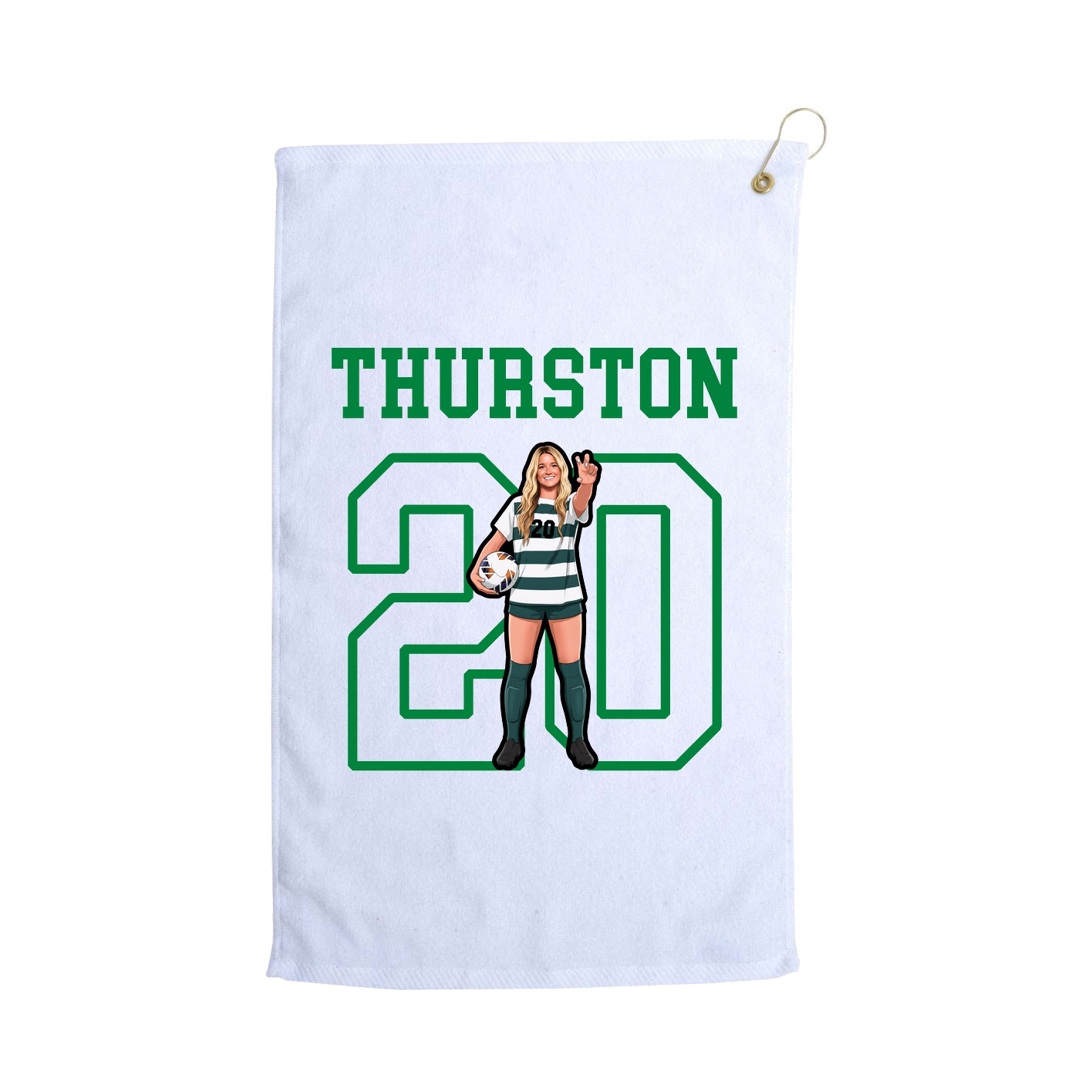 Golf Towel — Shirsey in White