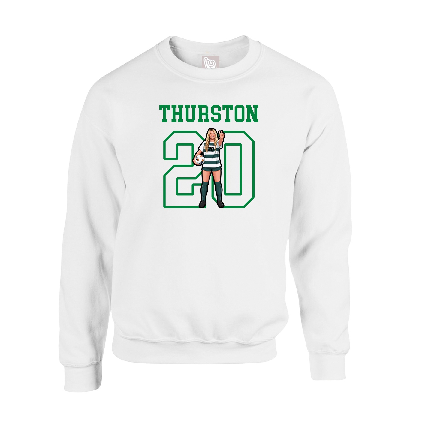 Fleece Crew — Shirsey in White