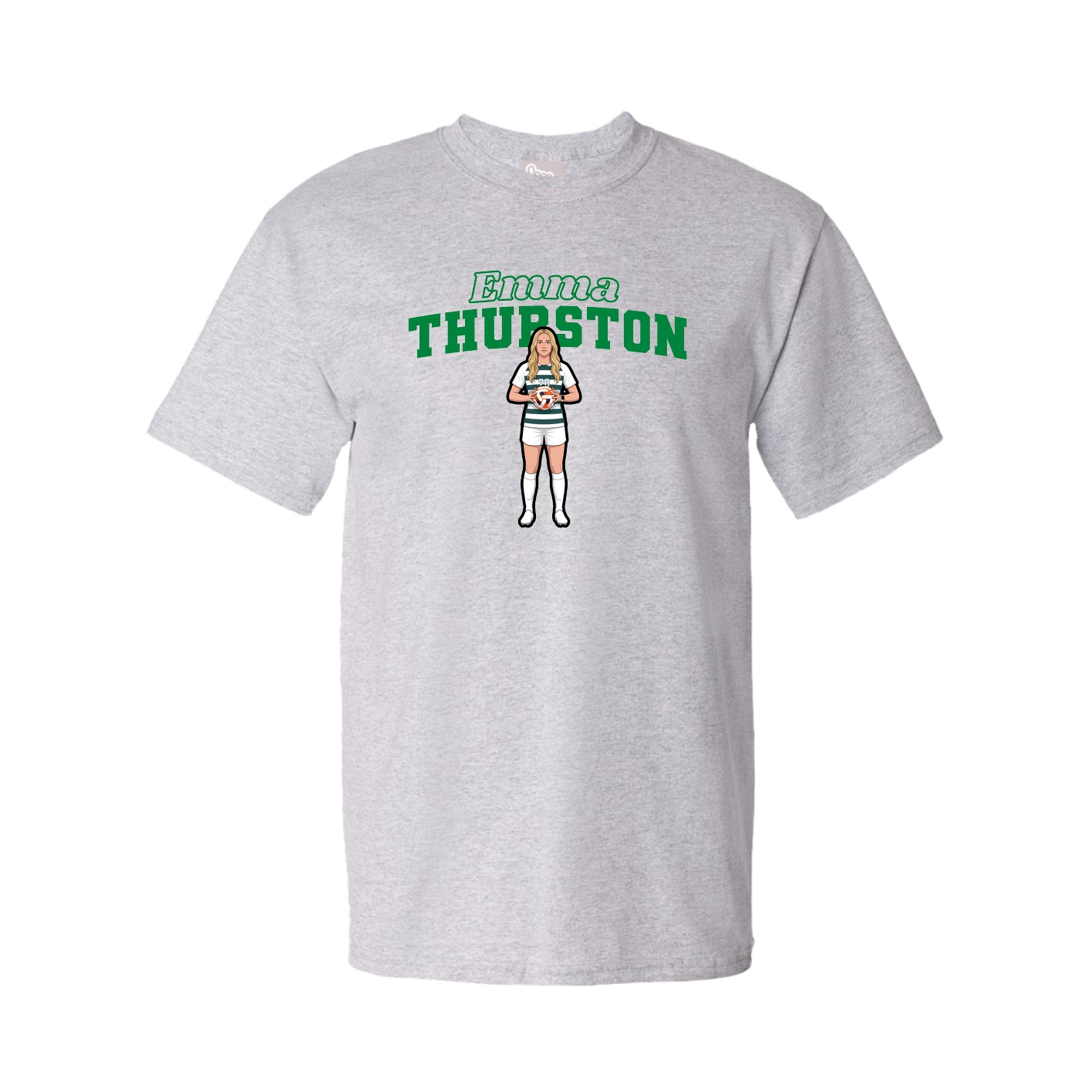 Tee — Name Arch in Grey