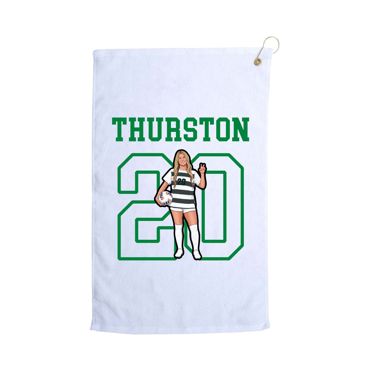 Golf Towel — Shirsey in White