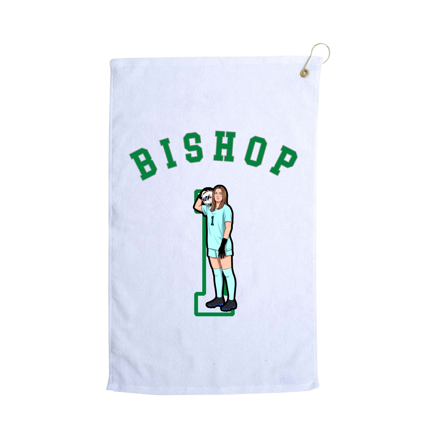Golf Towel — Shirsey Arch in White
