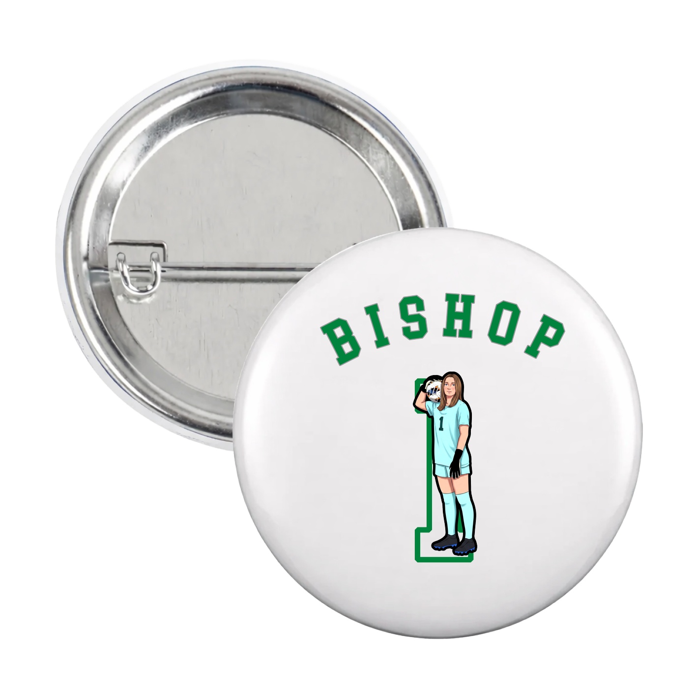 Game Day Button — Shirsey Arch in White