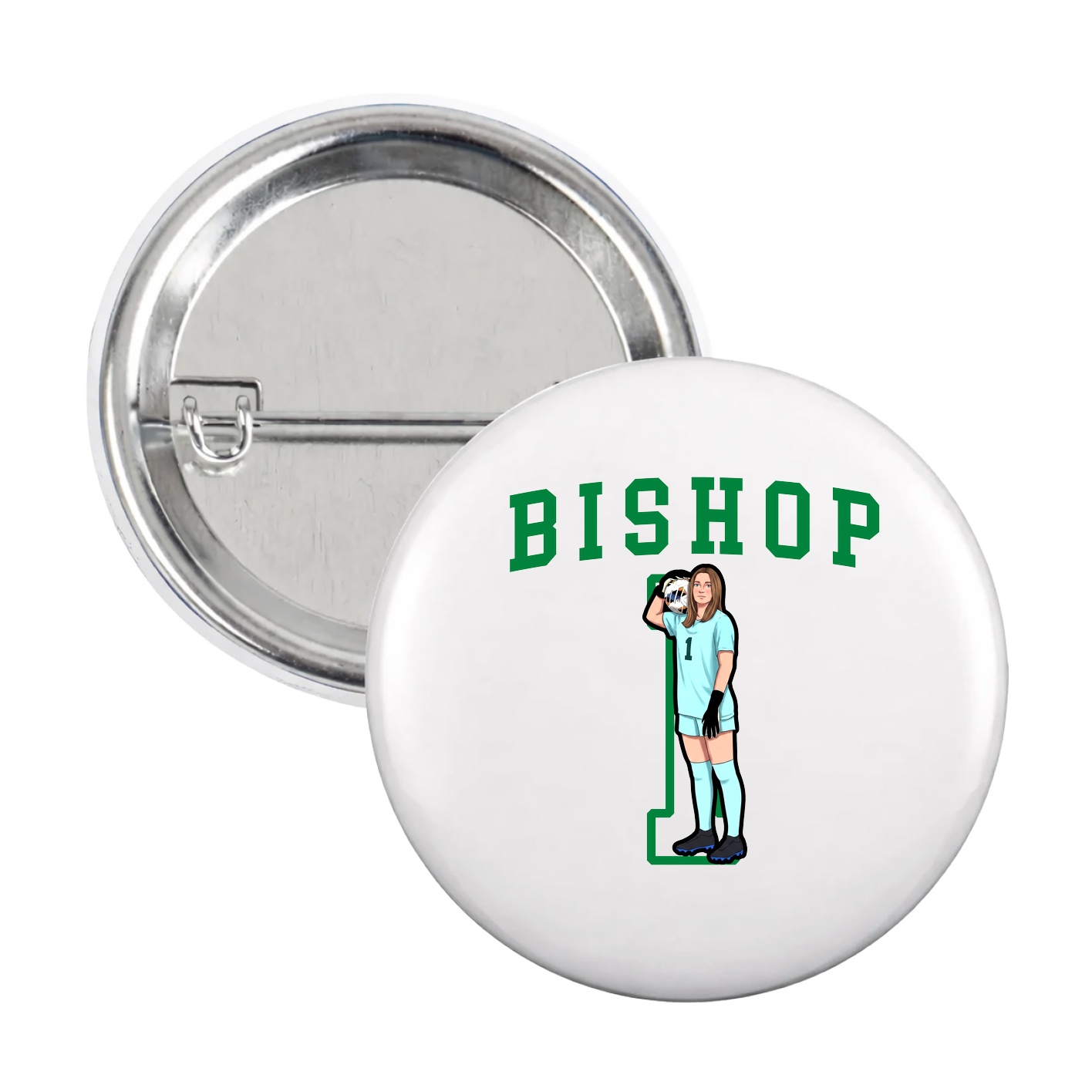 Game Day Button — Shirsey in White
