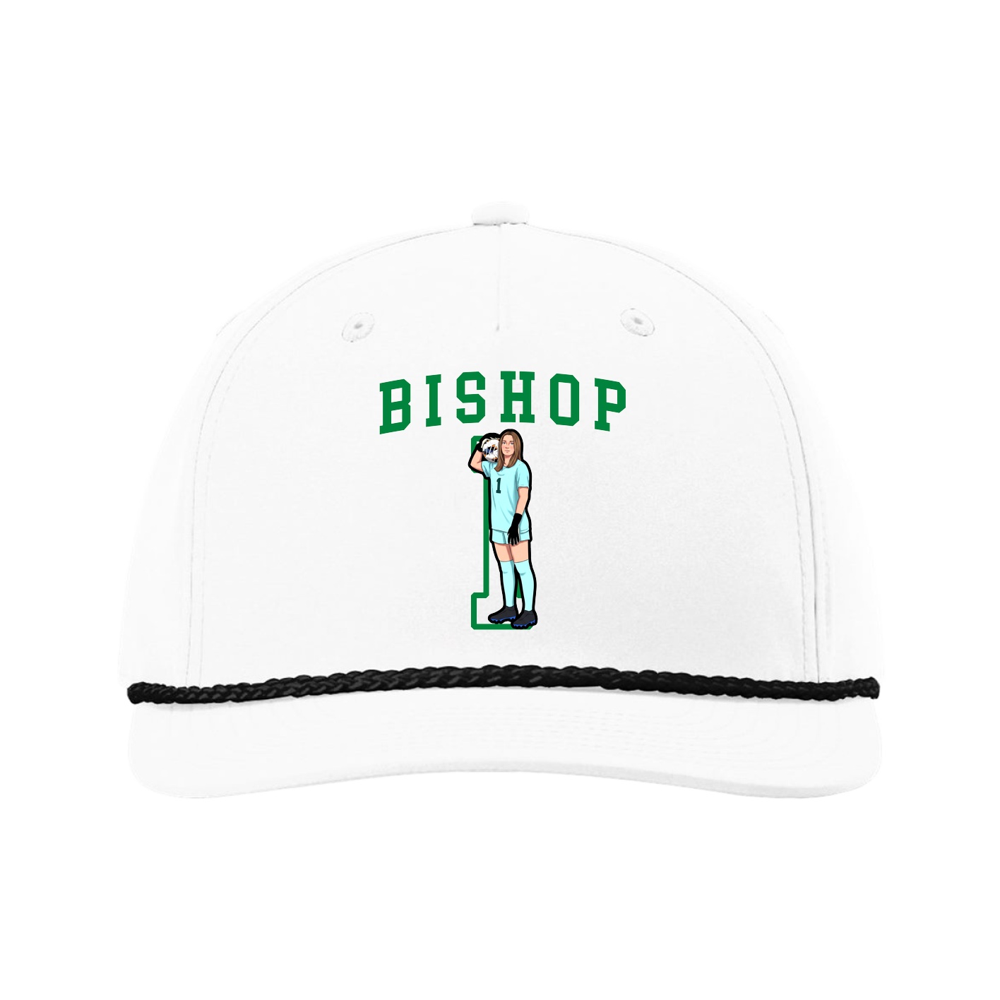 Five-Panel Classic Rope Cap — Shirsey in White