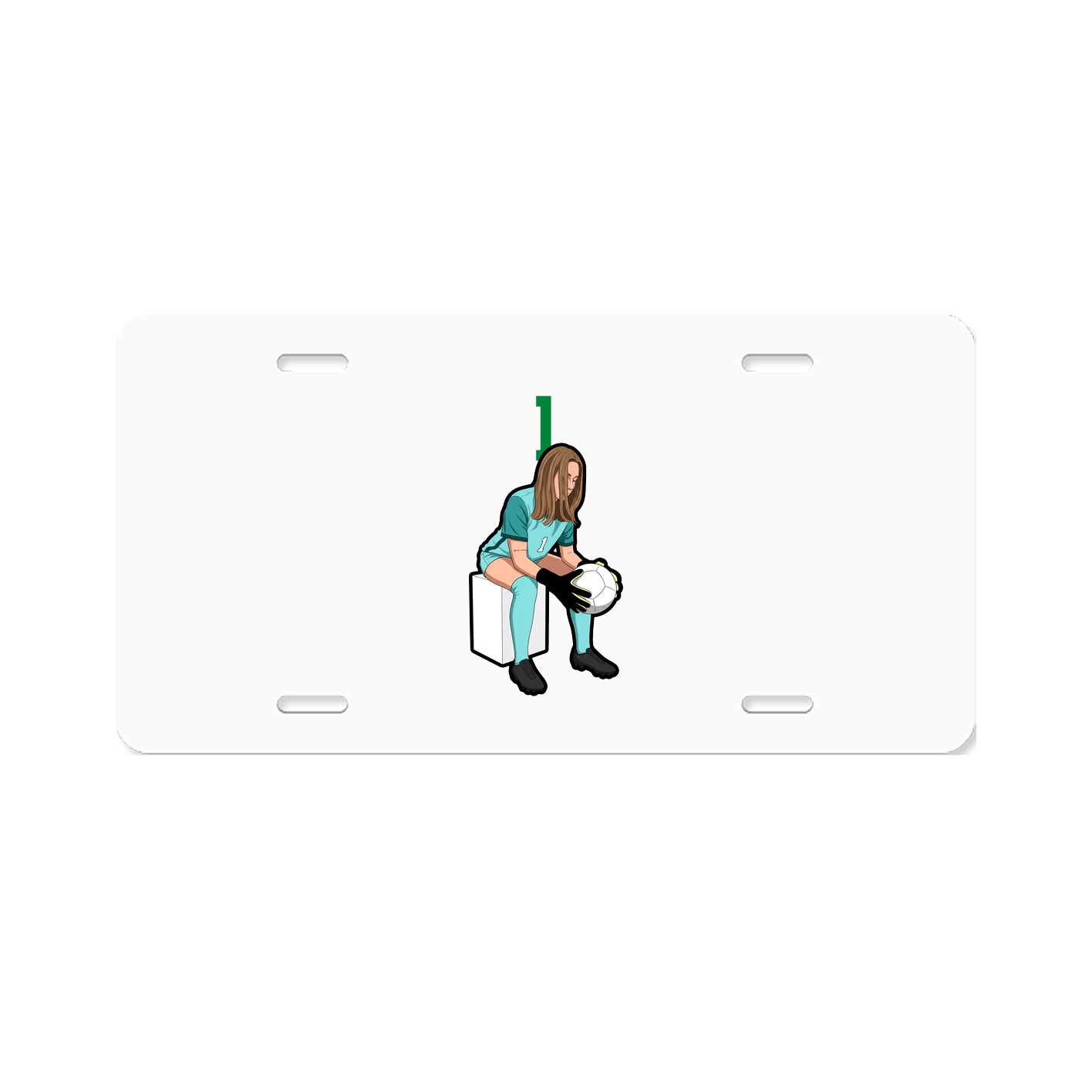 License Plate — Number Top in Classic