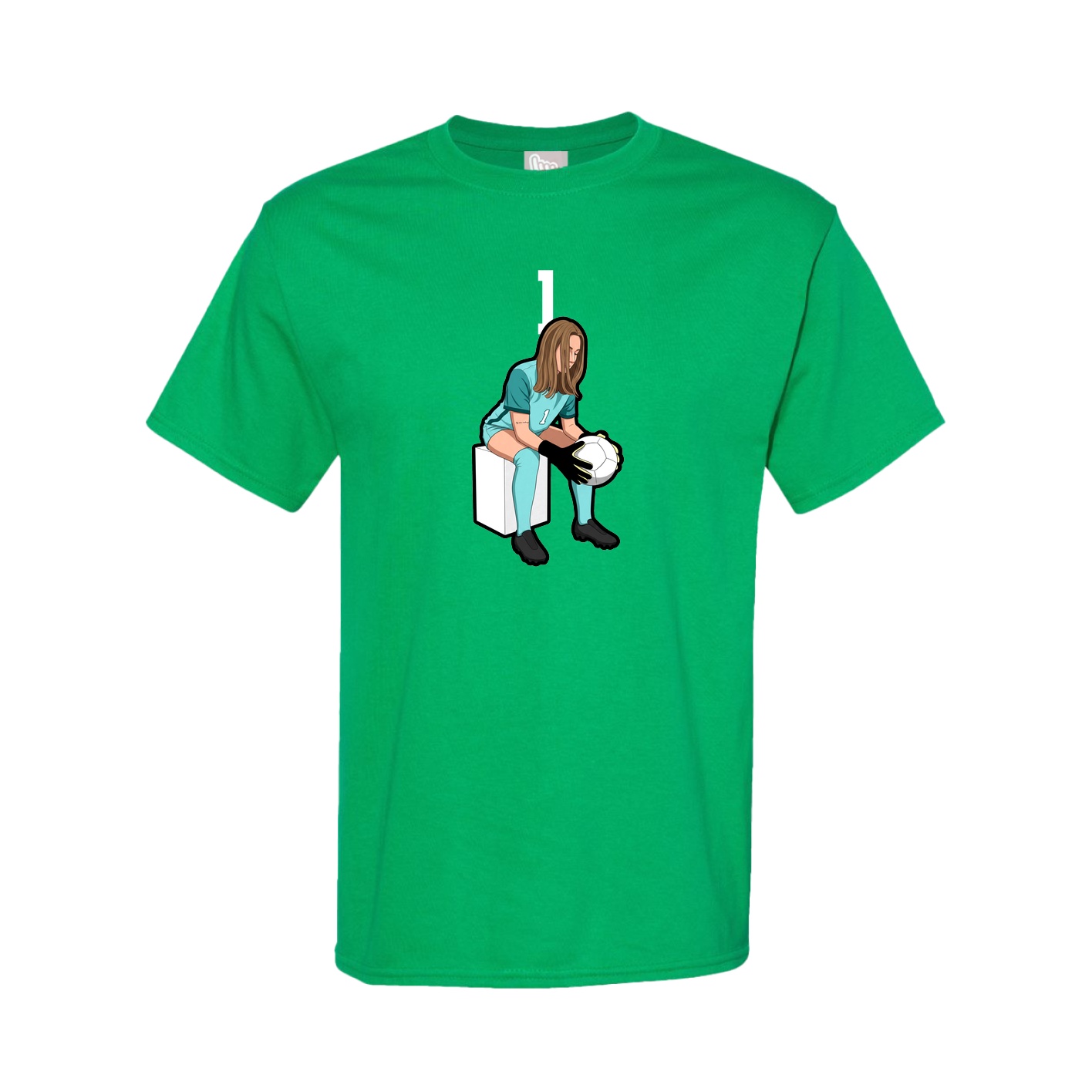 Youth Tee — Number Top in Green