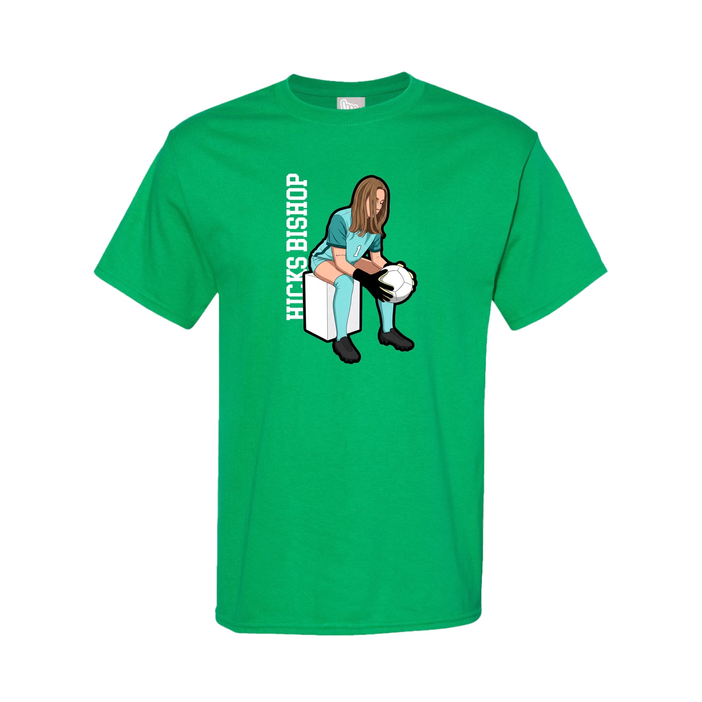 Tee — Name Vertical in Green