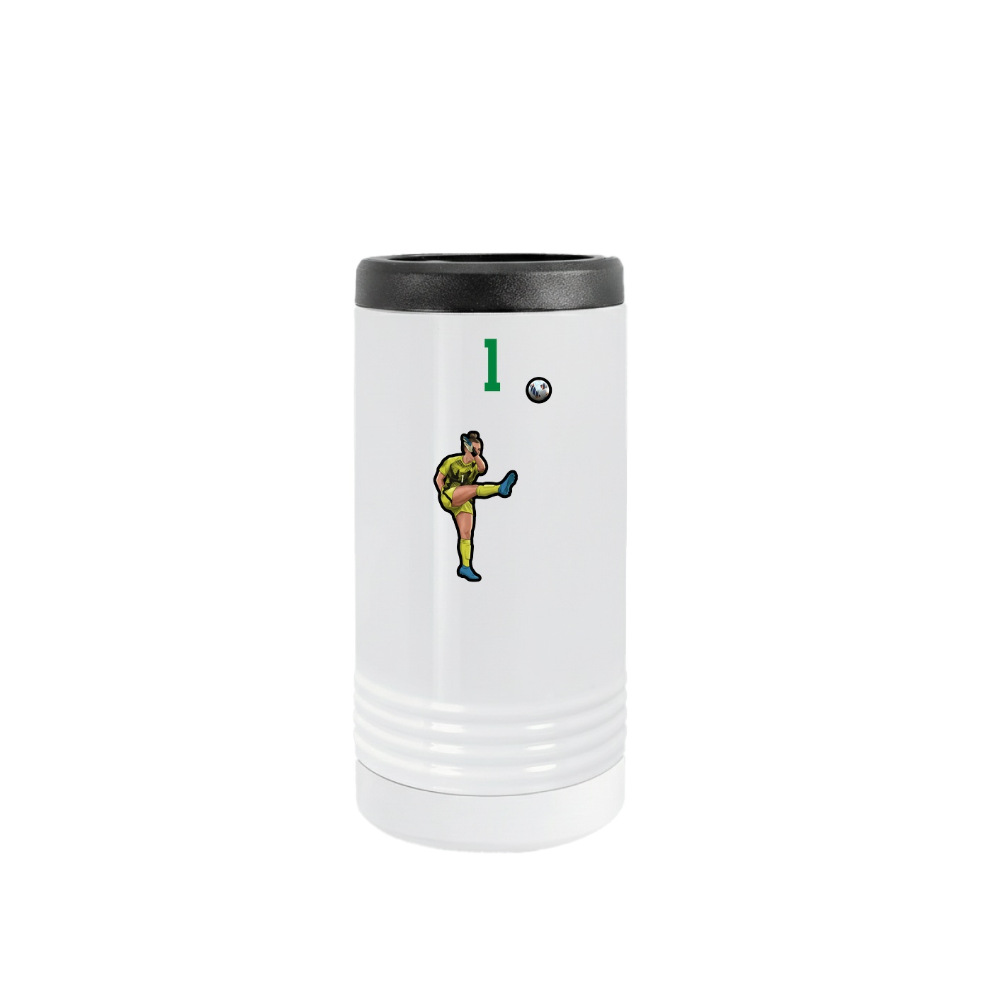 Slim Beverage Holder — Number Top in White