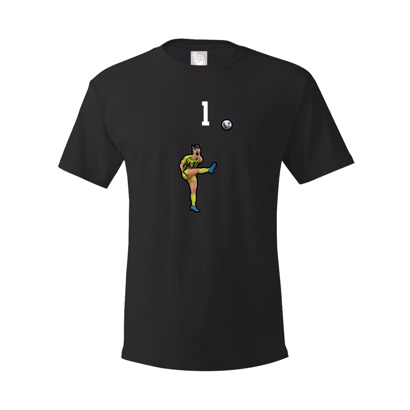 Youth Tee — Number Top in Black