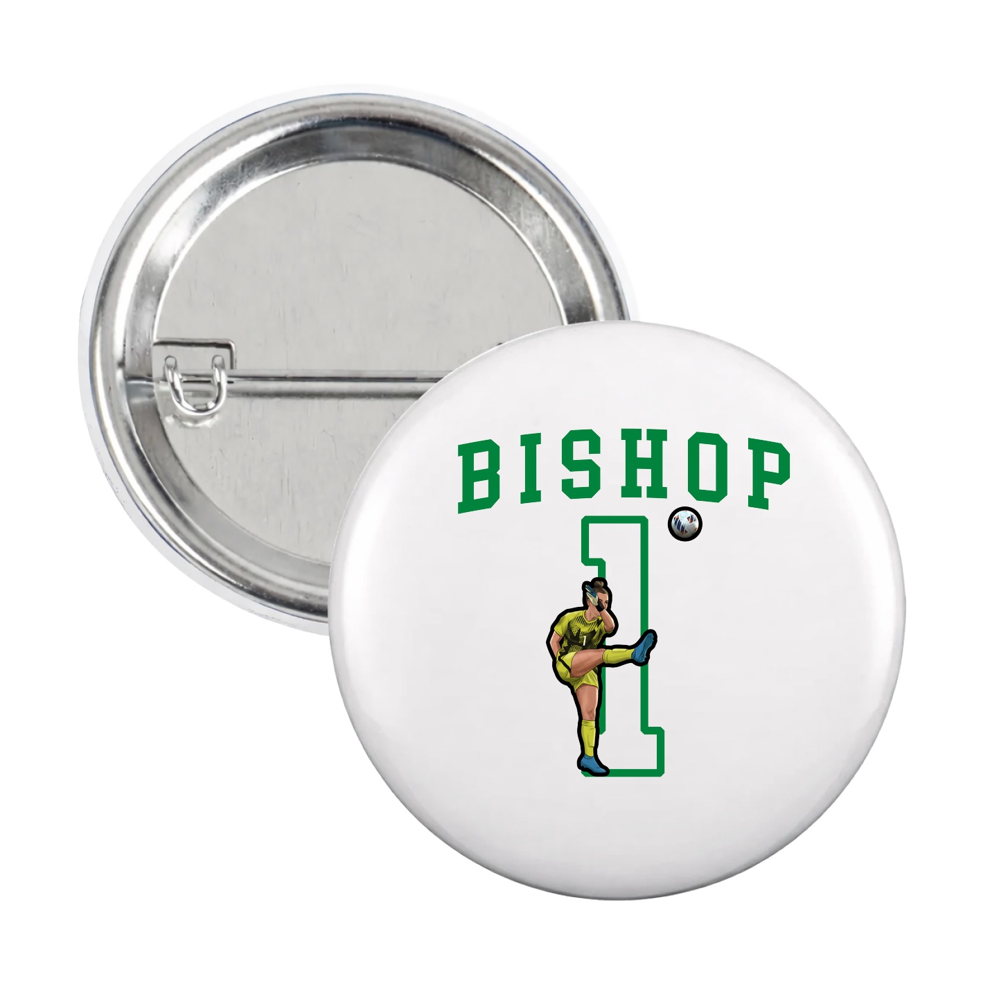 Game Day Button — Shirsey in White
