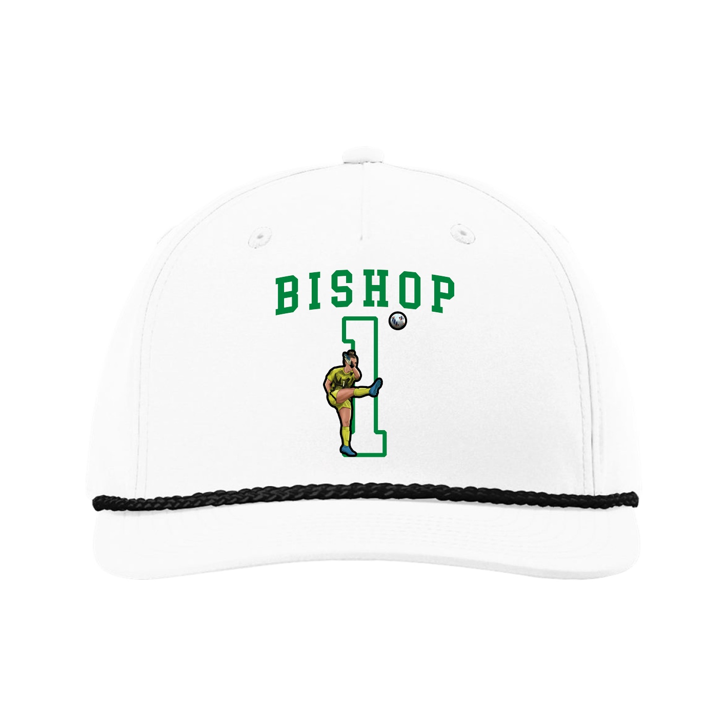 Five-Panel Classic Rope Cap — Shirsey in White