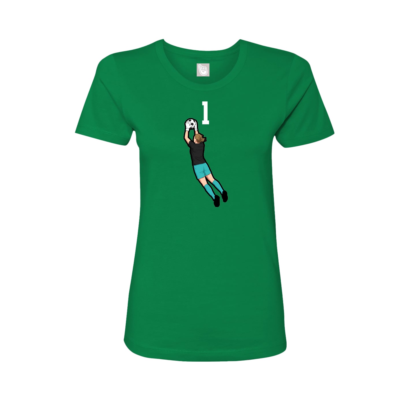 Womens Tee — Number Top in Green
