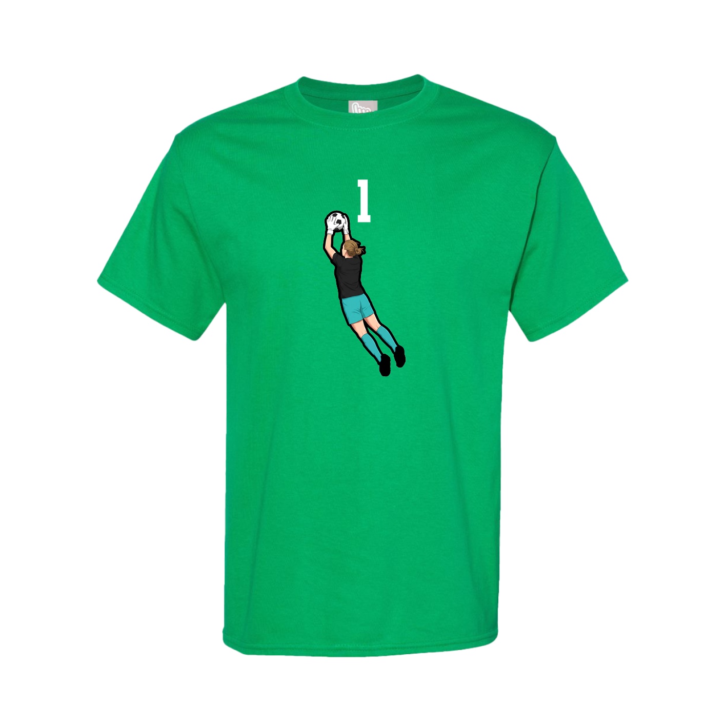 Youth Tee — Number Top in Green