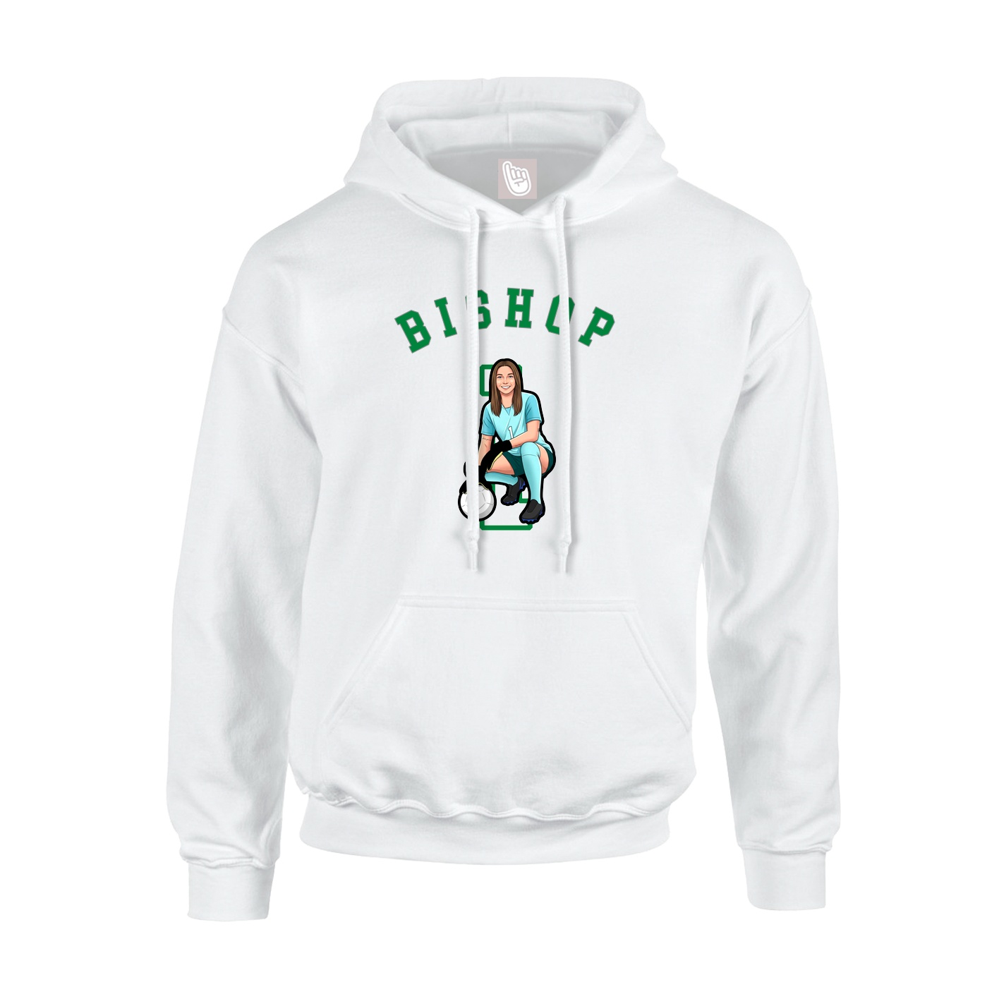 Youth Hoodie — Shirsey Arch in White