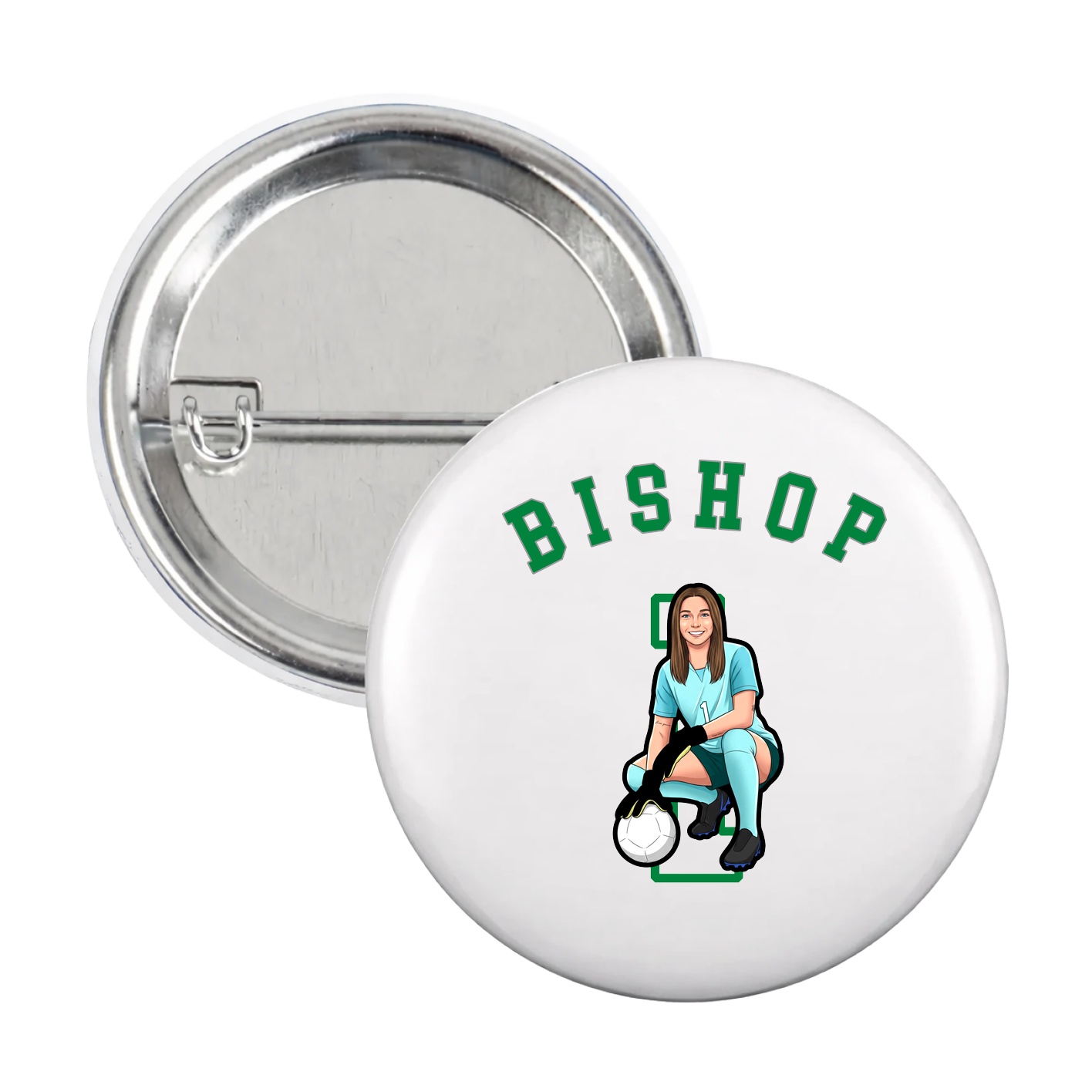 Game Day Button — Shirsey Arch in White